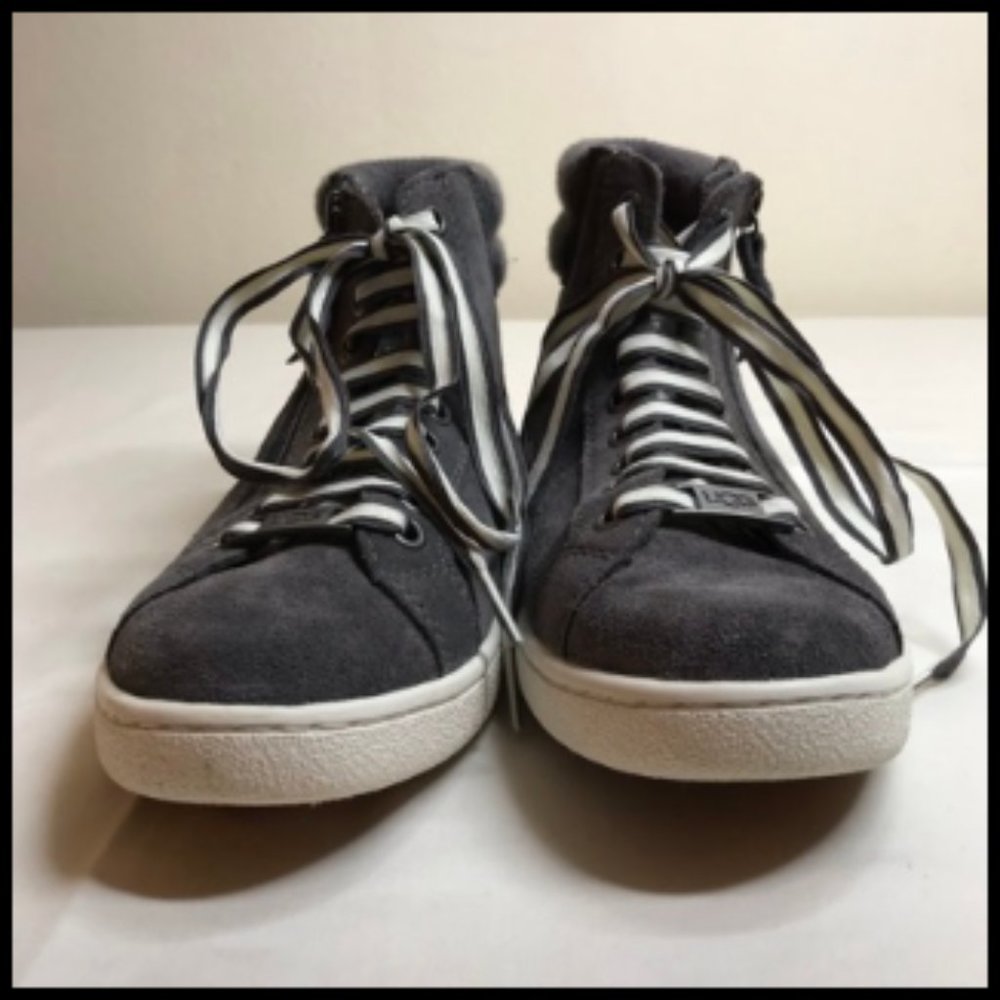 UGG Gray Suede High-Top Sneakers - Picture 8 of 16